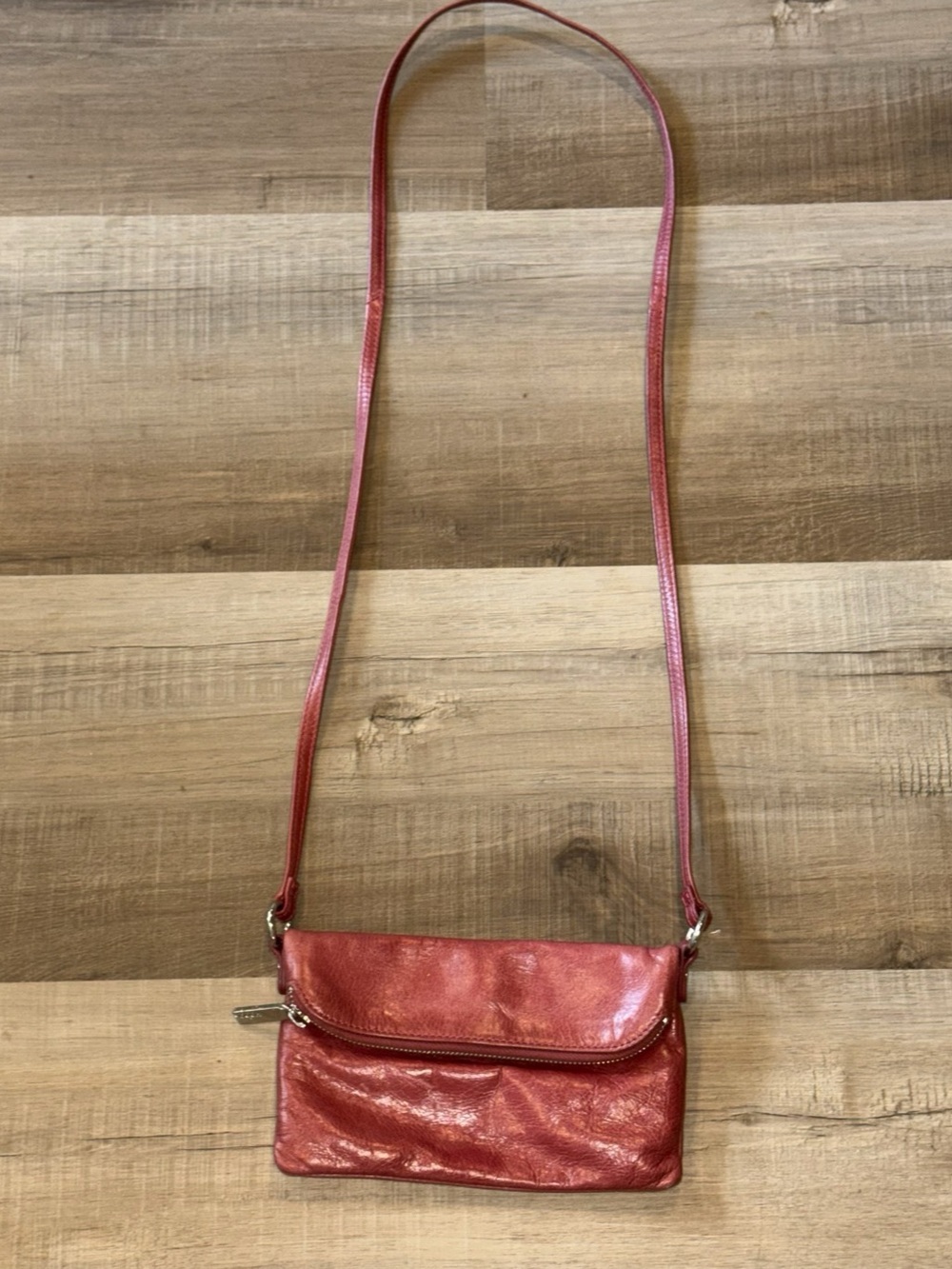 hobo Crossbody Bag in dusty rose